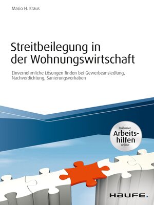 cover image of Streitbeilegung in der Wohnungswirtschaft--inklusive Arbeitshilfen online